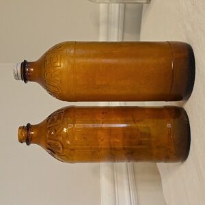 Two Vintage Purex Bottles, different styles